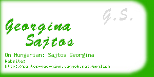 georgina sajtos business card
